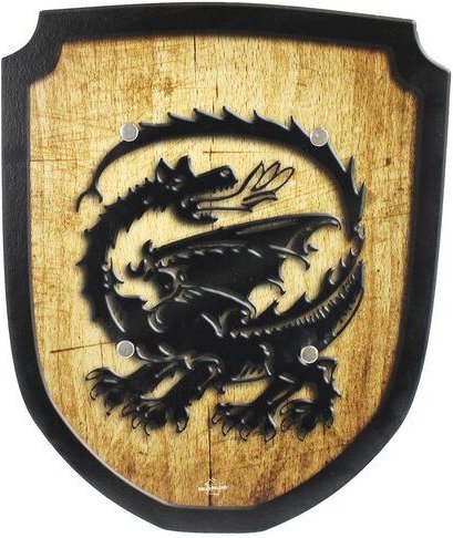 Mitienda Shop Wappenschild Drache Holzspielzeug