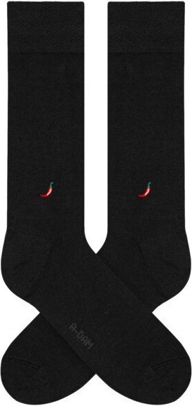 A-Dam Schwarze Socken Dress Black Pepper