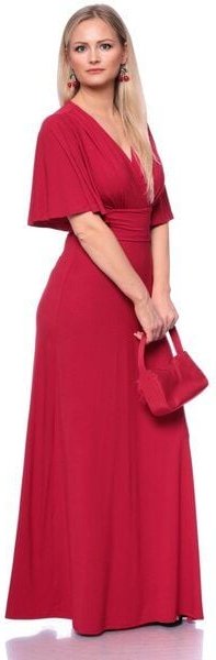 Ingoria NOELIA Maxikleid in Wickeloptik mit Schmetterlingsärmel