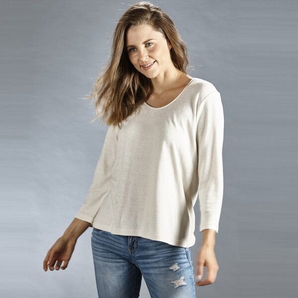 Kokon Zwo Rundhalsshirt 3/4-Arm 100% Bouretteseide