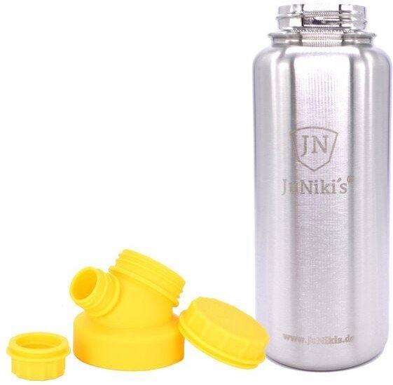 Thumbnail - JN JuNiki's JuNiki`s isolierte Edelstahl Trinkflasche 1 Liter mit Double Neck Deckel