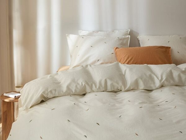 Yumeko Kissenbezug Baumwollsatin Feather