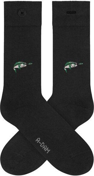 A-Dam Schwarze Socken Black Fish