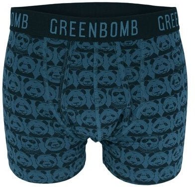 GREENBOMB Animal Climate Agent - Bequeme Trunk Shorts aus einem Bio-Baumwoll Mix / GOTS / Fair & Vegan