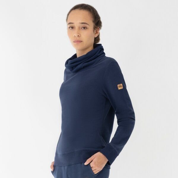 TAO Sportswear Kuscheliger Damen Hoodie COOLIA mit Stehkragen aus Bio-Baumwolle