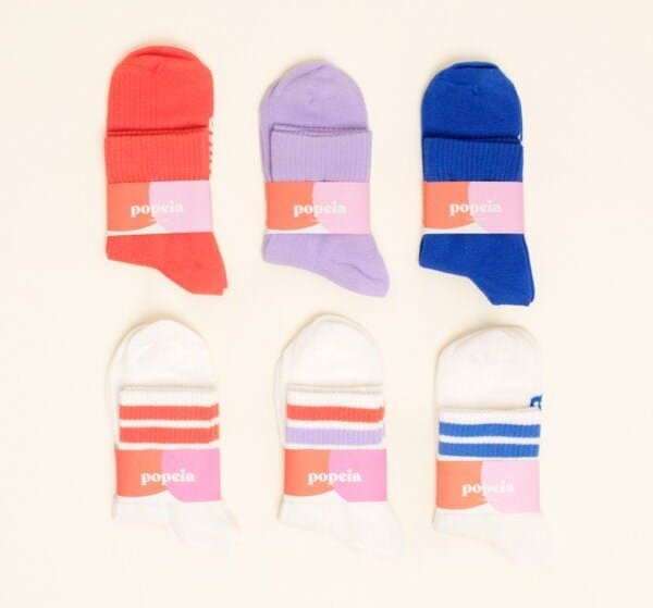 Ankle Socken 6er-Set "popeia" aus Bio-Baumwolle