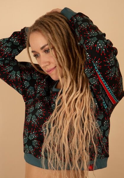 Die rote Zora Cropped Sweater Starlight