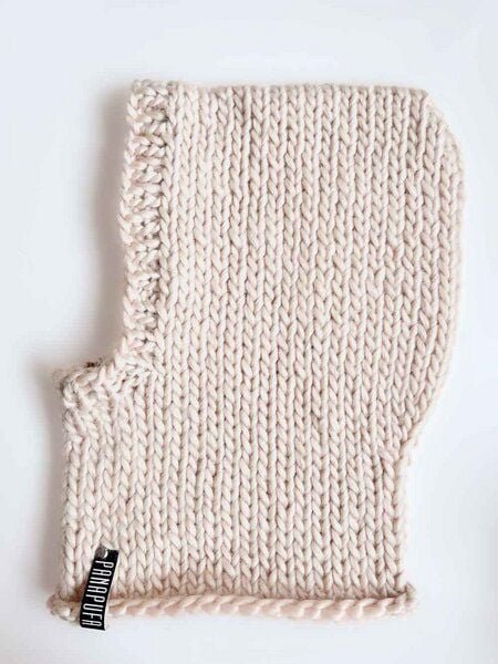 PANAPUFA Handgestrickte Balaclava Kapuze – 100 % Merinowolle