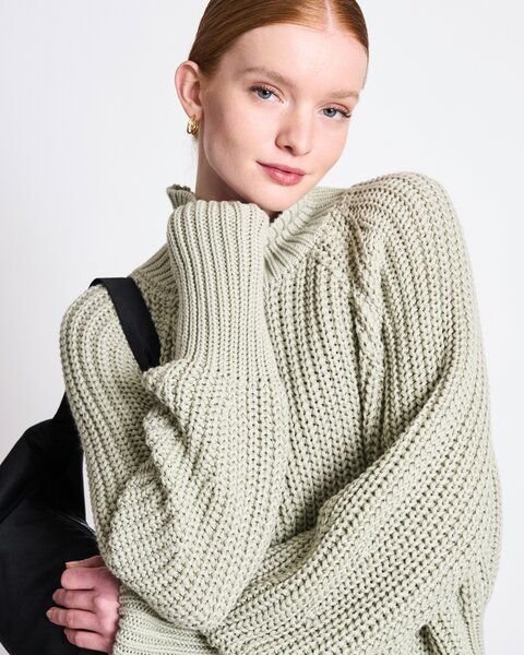 JAN N JUNE Bio-Baumwolle Rollkragenpullover OLA GOTS