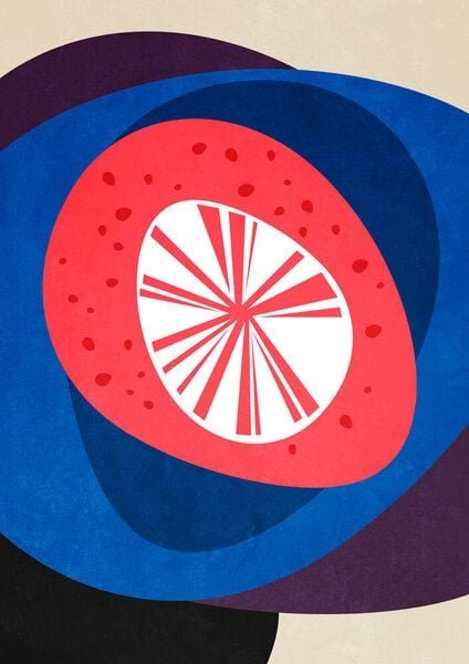 Photocircle Poster / Leinwandbild - Kieselsteinturm – abstrakte Illustration