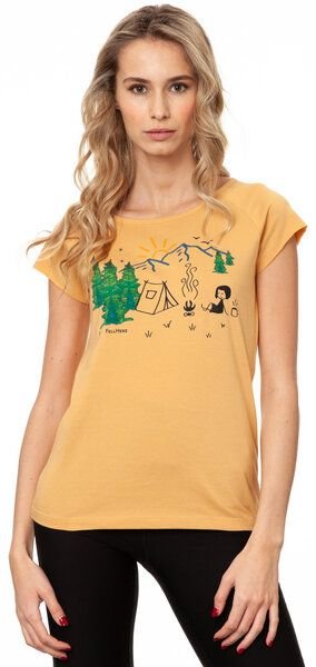 FellHerz Damen T-Shirt Camping Girl bio & fair & vegan