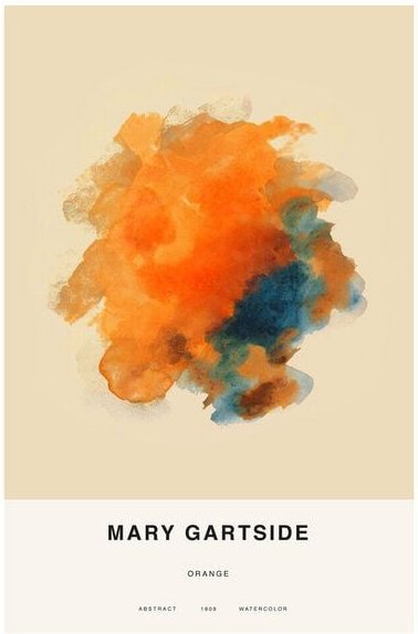 Photocircle Poster / Leinwandbild - Mary Gartside: Orange