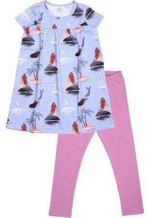 Baby Kleid Lila Bio Baumwolle kurzarm - Walkiddy Mermaids Umweltfreundlich & Nachhaltig