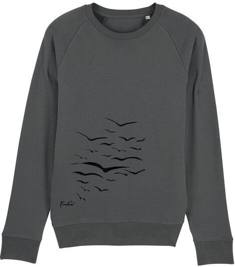 Thumbnail - Human Family Bio Herren Sweatshirt "Practice - Free Birds" in 5 Farben