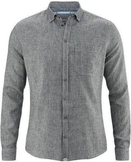 HempAge Gestreiftes Hemd Hanf/Biobaumwolle