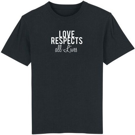 Human Family Bio Herren Rundhals T-Shirt "Spread Love - Respect" in 4 Farben