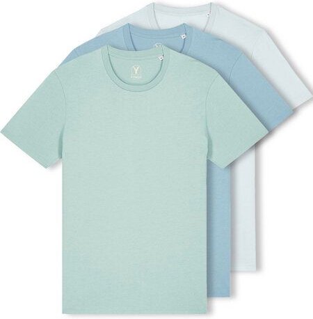 YTWOO 3er Pack Iconic Basic Unisex T-Shirt aus 100% Biobaumwolle| Viele Farbkombinatioben|Fair|Nachhaltig