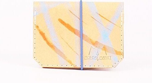 monday market Lederportemonnaie Isaac - stripy