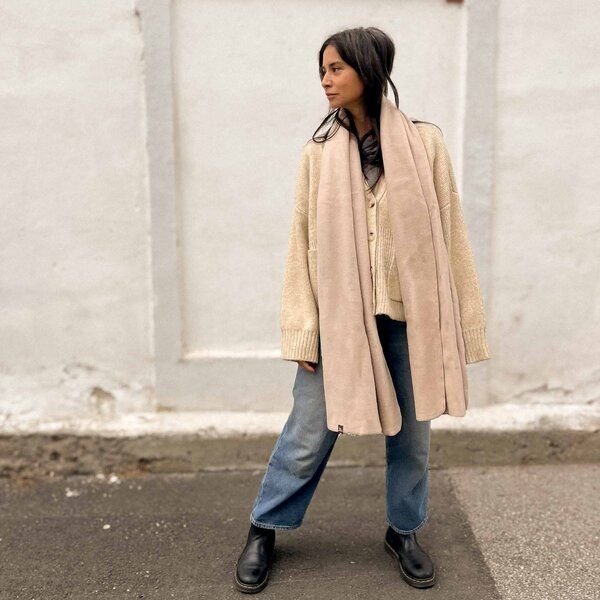 Liebe Deinen Planeten Bio-Baumwolle Winter Kuschel Schal XL | Vegan | Kratzfreie Naturfaser | Made in Austria | in viele...