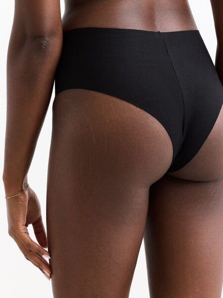 erlich textil Casual Cotton High Waist Brazil String aus Bio-Baumwolle, made in Europe