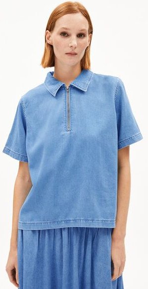 ARMEDANGELS CINZIAA Damen Jeansbluse aus Bio-Baumwoll Mix