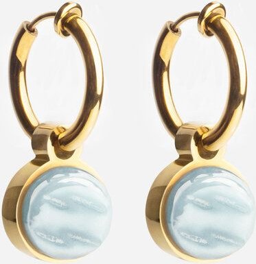 ALEXASCHA Gold Clip Creolen mit Anhänger | Mix & Match