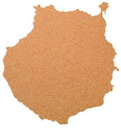 Kork-Deko Gran Canaria als XXL-Kork-Pinnwand - selbstklebend - CORKWORLD | Maße: 80x50 cm