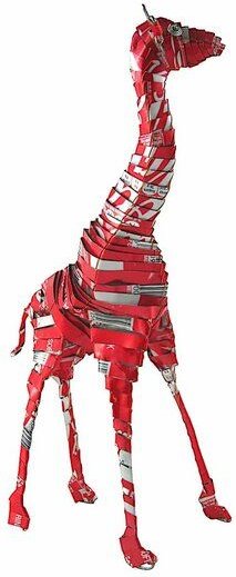 Little Zim Giraffe Blechtiere - M/L - Upcycling Township Art Africa