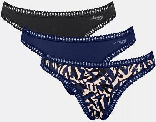 Sloggi 3er Pack GO Crush String Bio-Baumwolle