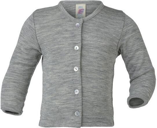 Thumbnail - Engel natur Baby Feinripp-Cardigan Bio-Wolle/Seide