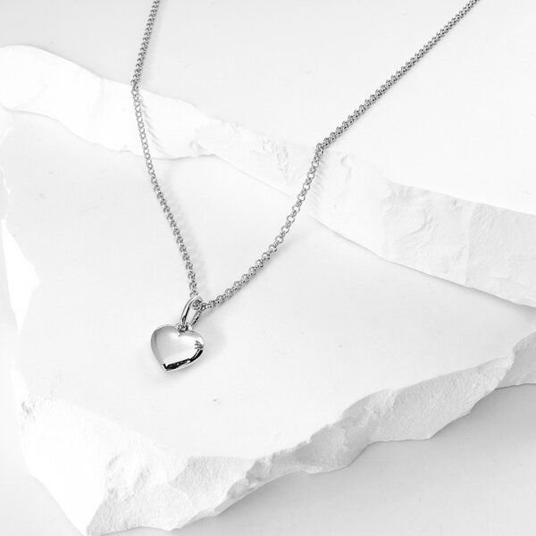 MOANINA Kette Mini Herz - 925 Silber/18k Gold Vermeil - 3 Längen