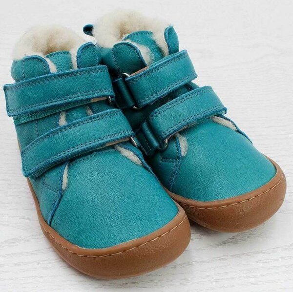 Pololo Barfuß Winterstiefel aus pflanzlich gegerbtem Leder, unisex, Gr. 22-34