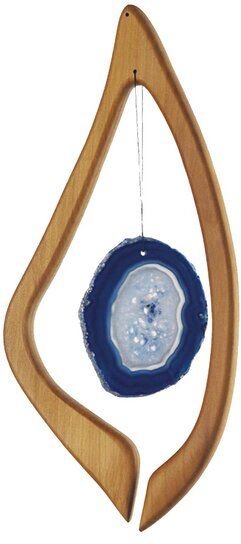 Mitienda Shop Fensterdeko aus Holz, Harfe mit blauem Achat