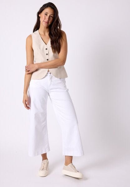 FUTURE:PEOPLE. 06:14 PALAZZO CROPPED- Damen Jeans aus Comfort-Stretch-Denim mit Bio-Baumwolle (30614 0 1010)