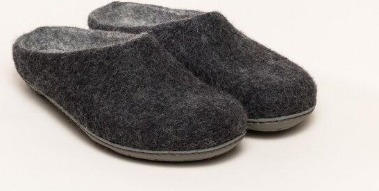 Magicfelt Filz-Hausschuh 736 aus 100% Merino-Wolle | Pantoffel für Damen & Herren mit hochwertiger Gummi-Sohle - Made in...