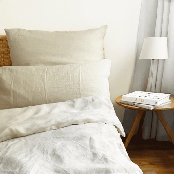 nordery Bettwäsche-Set | 100% europäisches Leinen | Stonewashed