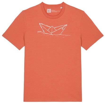 ilovemixtapes Paperboat Papierschiff Relaxed Unisex T-Shirt aus Bio-Baumwolle