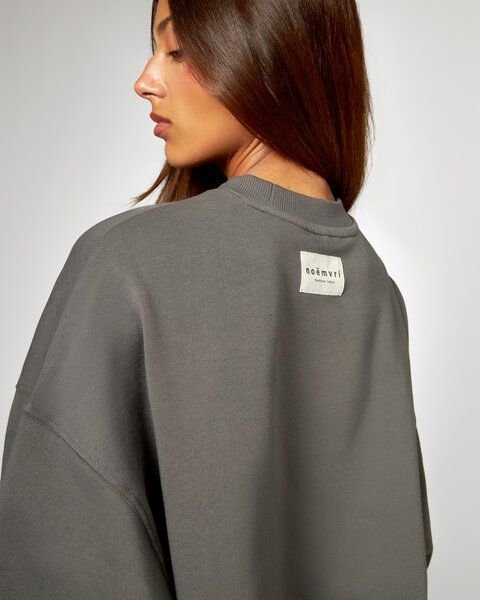 noemvri fashion label Cropped Sweater Olivia grau
