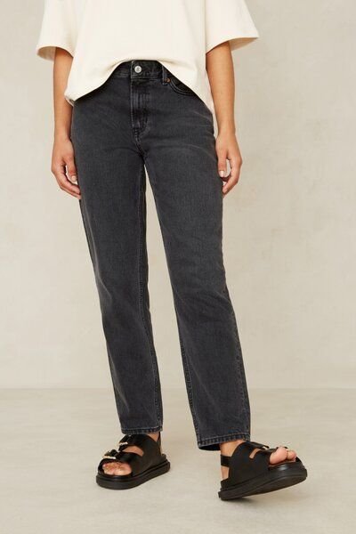 Kings Of Indigo Jeans Caroline Cropped High Rise Tapered Holo Grey Used