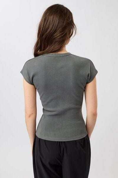 Mandala Slim Fit Ribbed Tee