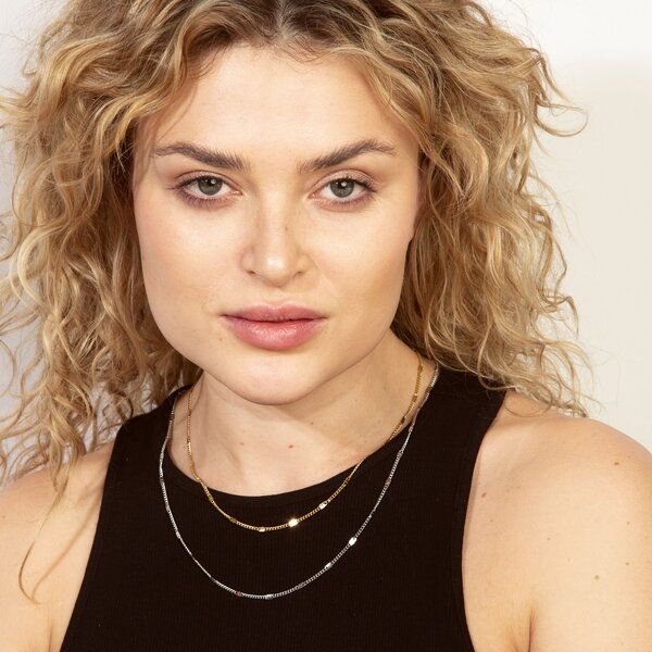 Zierlich & Schlicht - Gliederkette mit feinen Details in 2 Längen von Elektropulli