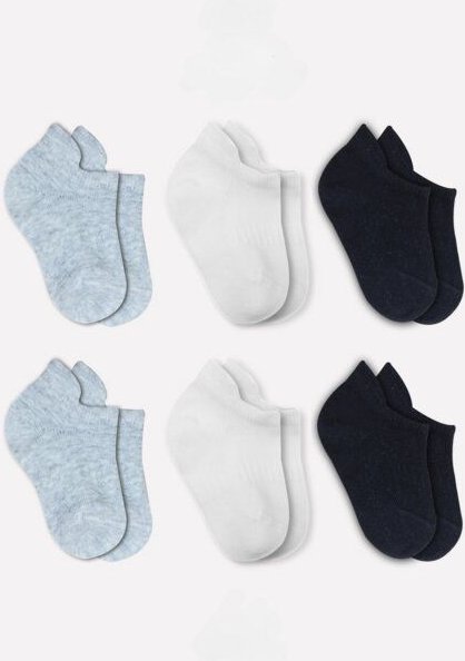 bistyle Baby-Sneaker Socken Basic 6er-Pack – zertifiziert, hoher Baumwollanteil