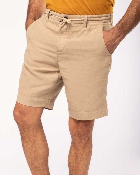 YTWOO Herren Bermuda-Shorts Straight Fit aus nachhaltigen Lyocellfasern und Leinen