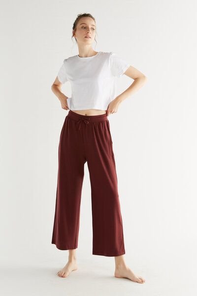 True North Damen Wide Leg Pants Hose aus Tencel Lyocell Yogahose Wohlfühlhose T1322