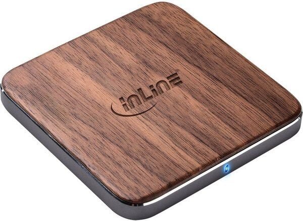 InLine® Qi Woodcharge Wireless Fast Charger