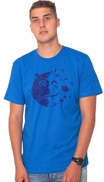 HANDGEDRUCKT "Sei optimistisch" Männer T-Shirt