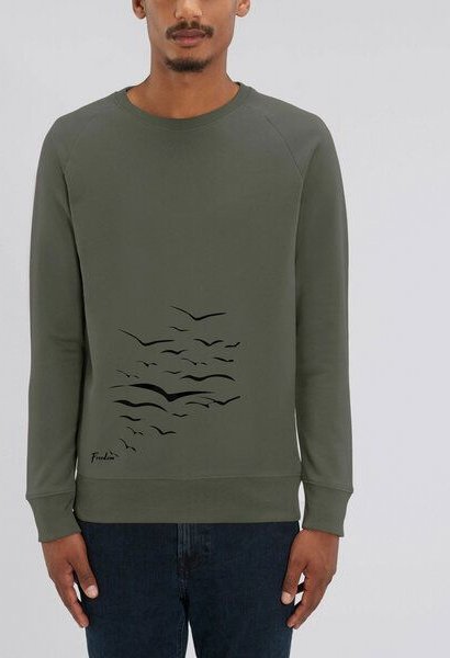 Human Family Bio Herren Sweatshirt "Practice - Free Birds" in 5 Farben