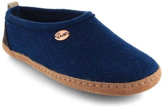 WoolFit Homeoffice Hausschuhe 'Highland' aus 100% Wolle mit vegetabiler Ledersohle