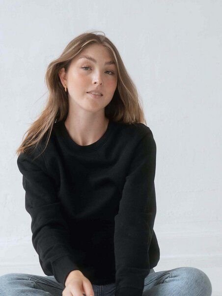 Kultgut Vegan - Pullover- Sweater / Innen flauschig/schwarz