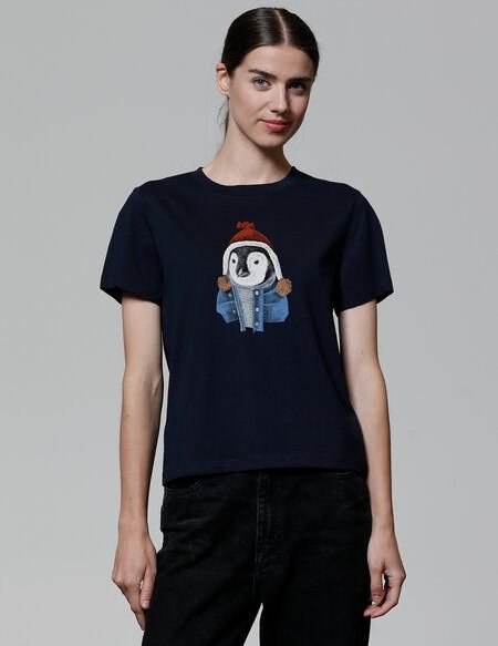 Thumbnail - watapparel T-Shirt Frauen Pinguin